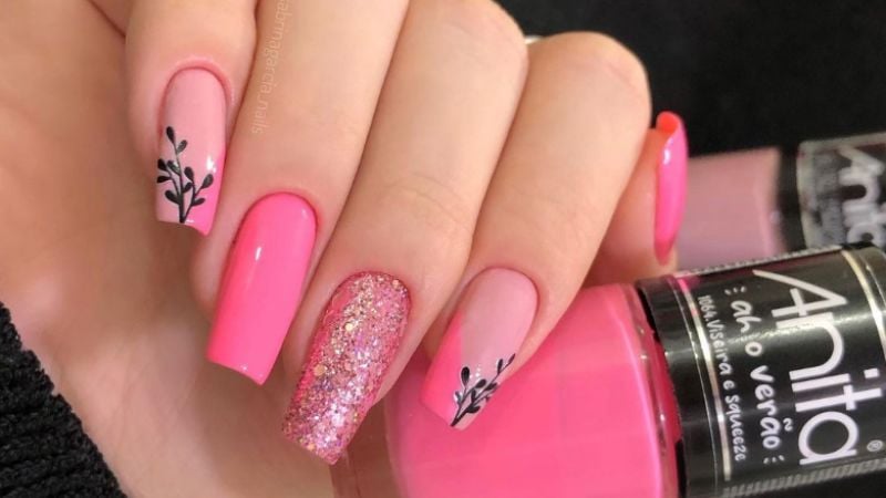 unhas-neon-rosa