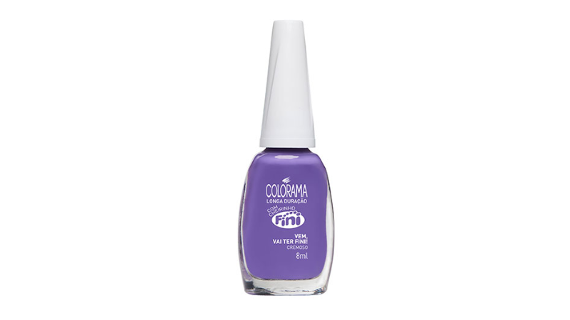 Esmalte fini roxo.