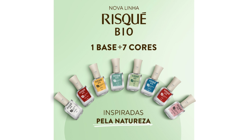 Imagem com cores de esmalte.