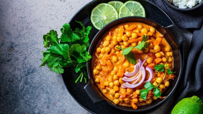 curry de grao de bico