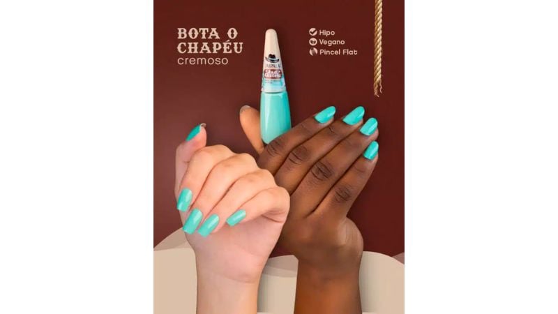 Chamativo e cheio de energia, o esmalte "Bota o Chapéu" prometer ser uma sensação do próxima verão!