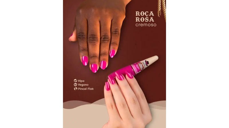 O "Roça Rosa" remete ao barbiecore, apresentando um rosa chocante e cheio de personalidade.