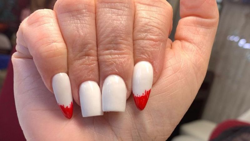 unhas assimétricas de vampiro