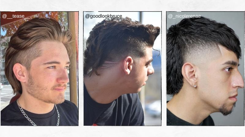 Cabelo mullet.