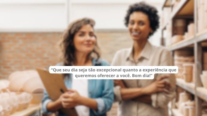 frases de bom dia para os clientes