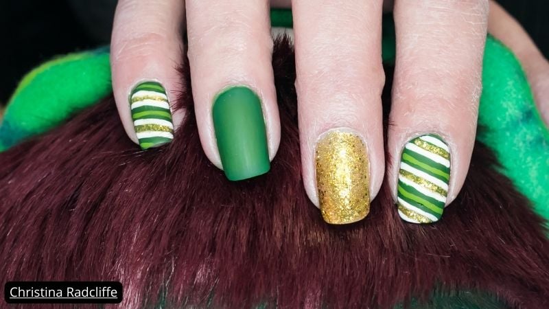 unhas verdes para o natal