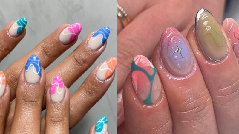 Unhas de verão.