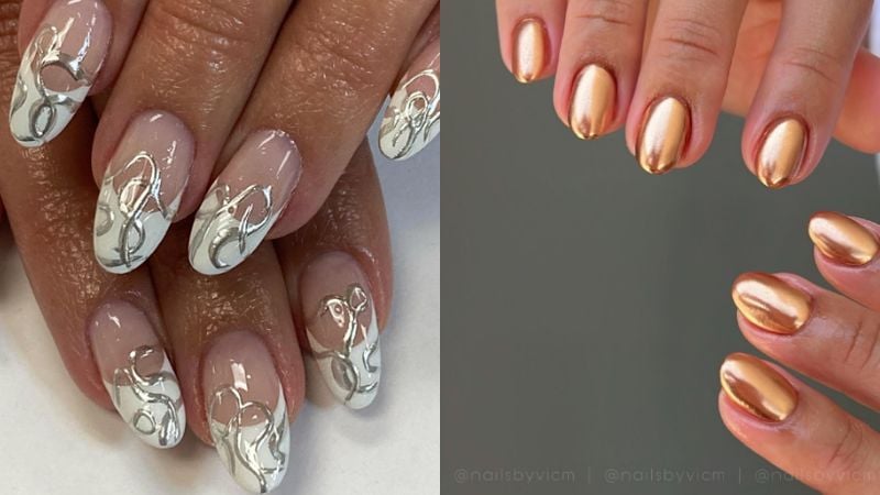 Imagem de unhas decoradas.