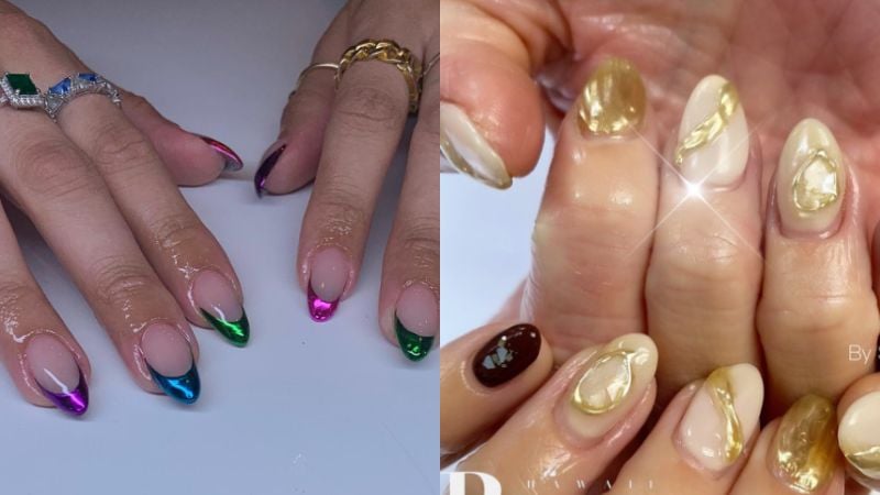 Imagem de unhas decoradas.