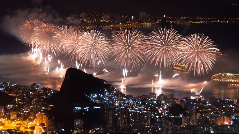 Celebração e ano novo.