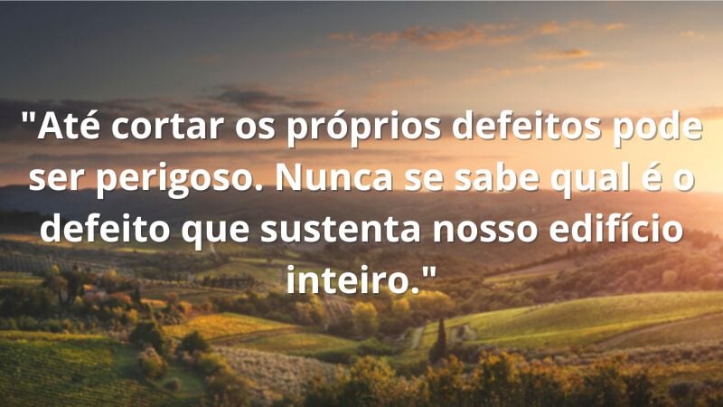 Foto com frase.