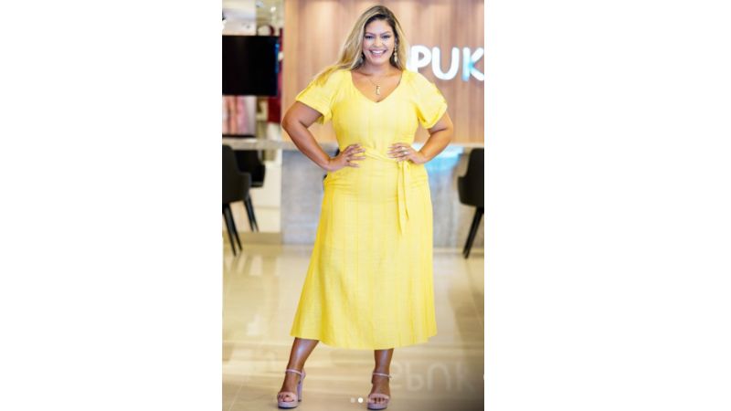 Look amarelo para o ano novo.