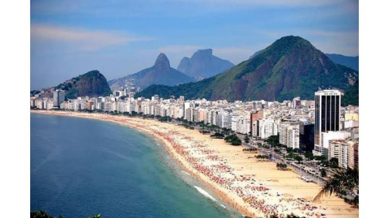 Praia brasileira.