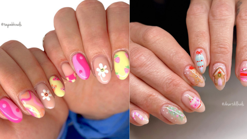 unhas decoradas.