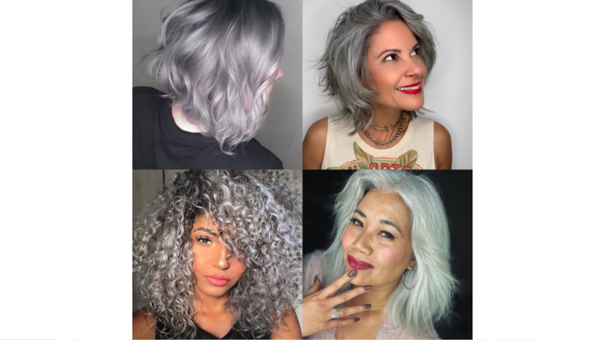 cabelo cinza inspirações