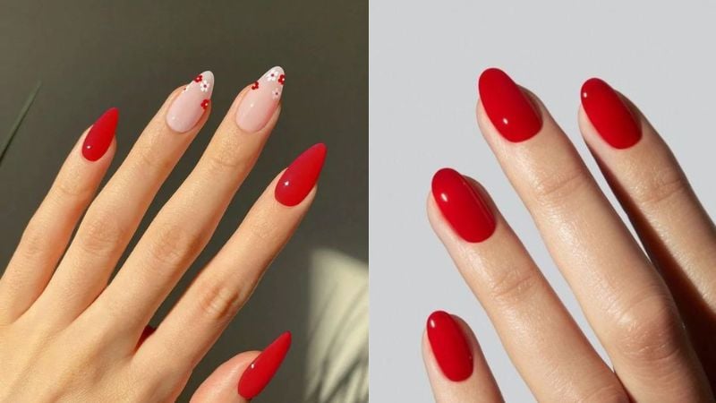 esmalte vermelho