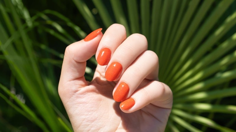 unhas laranja