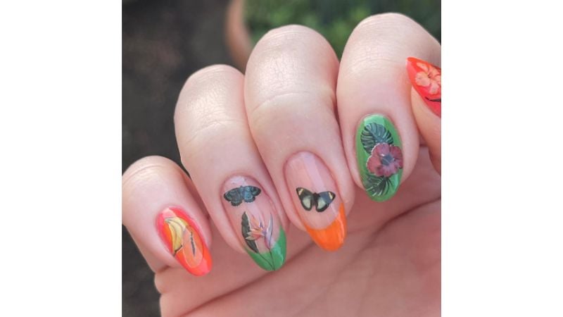 unhas tropicais.