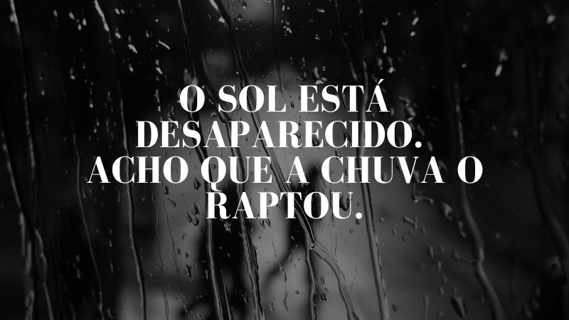 frases para dias de chuva