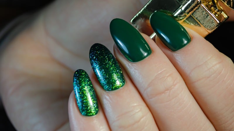 esmalte verde esmeralda inverno