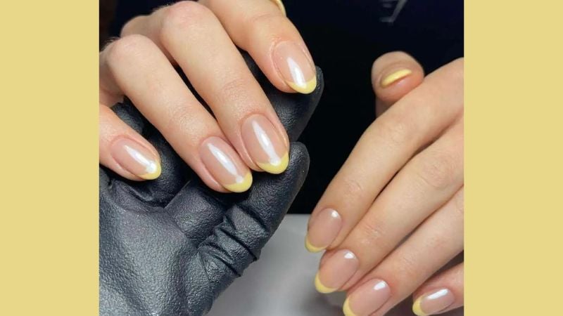 butter yellow nails