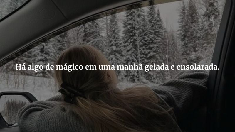 frases sobre o frio