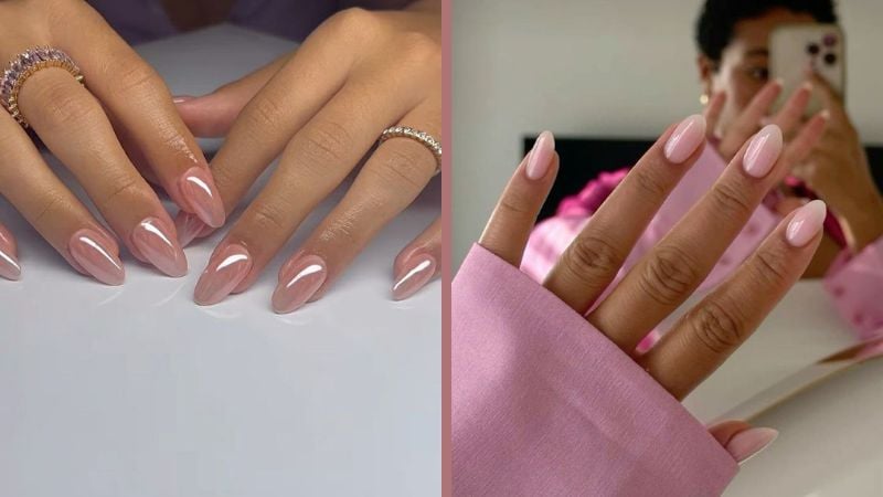 esmalte rosa claro