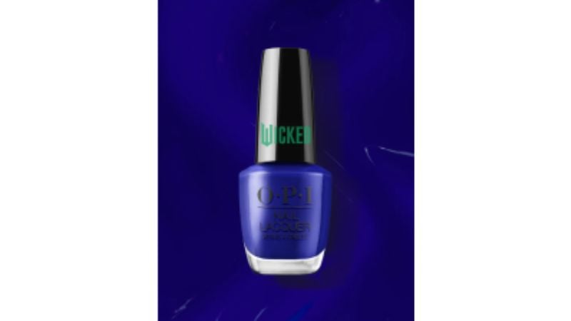 Esmalte azul.