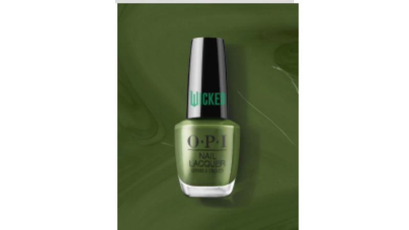 Esmalte verde oliva.