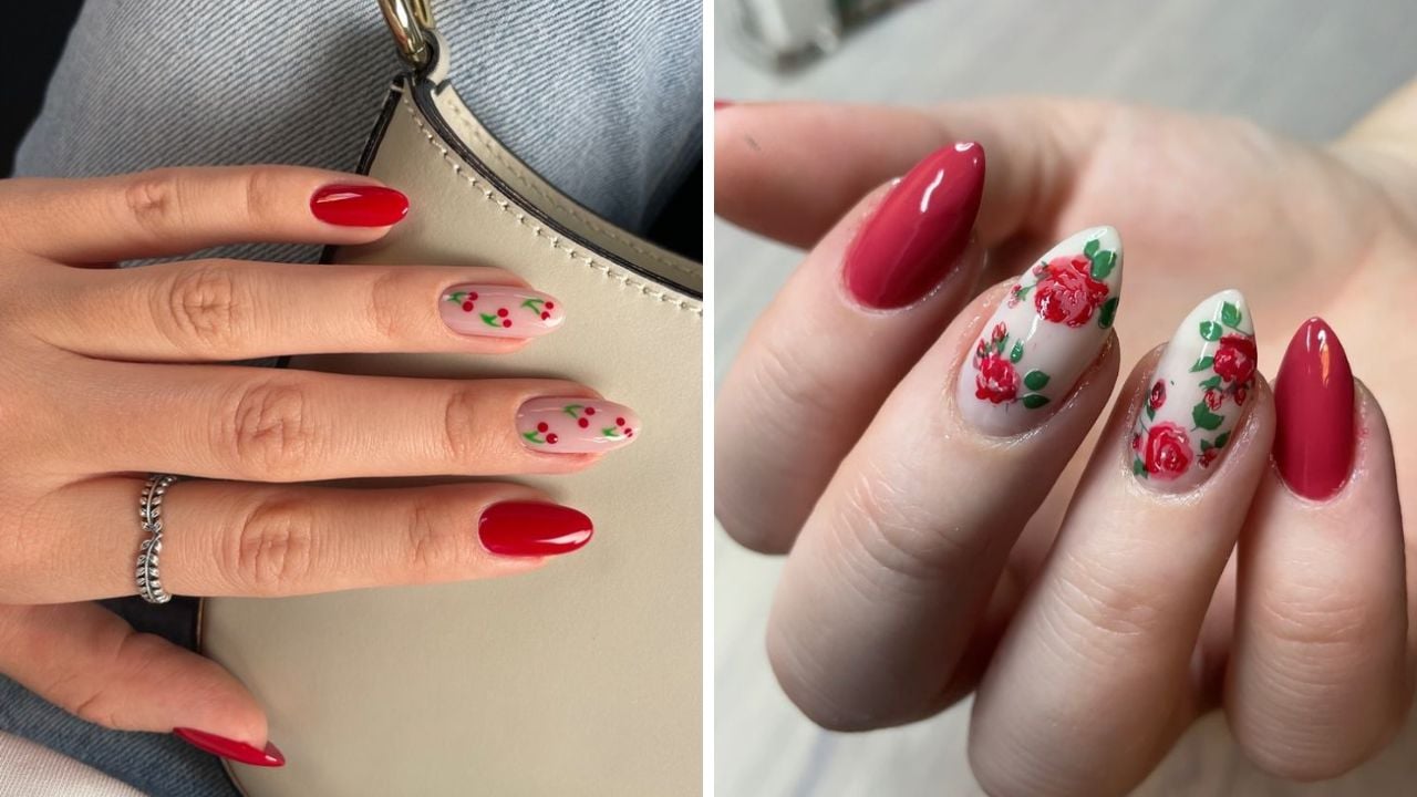 Ideias de unhas vermelhas