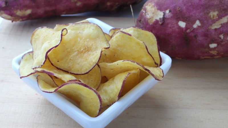 chips de batata-doce