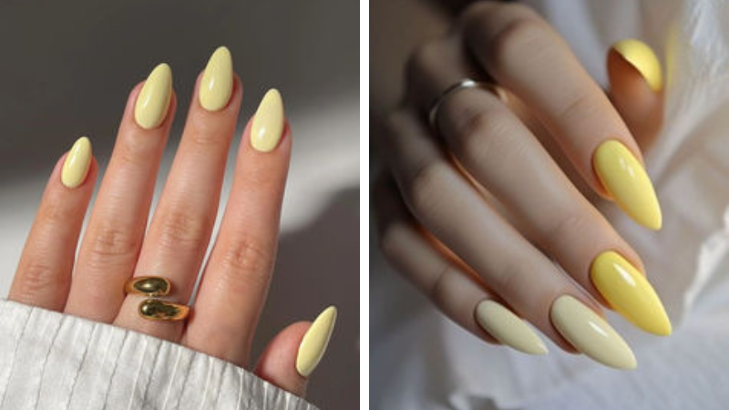 esmalte amarelo claro