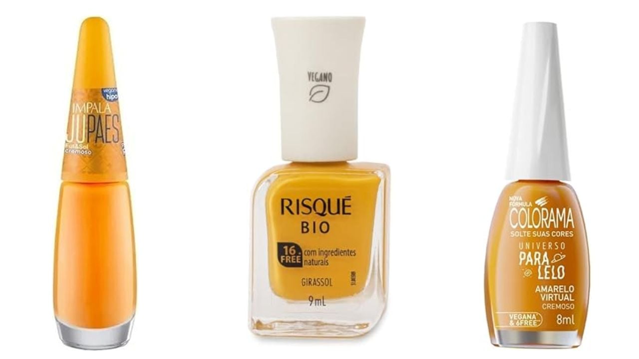 Melhores tons de esmaltes amarelo