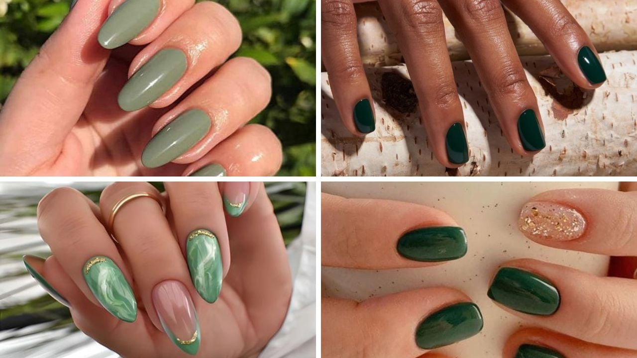 Ideias de unhas verdes