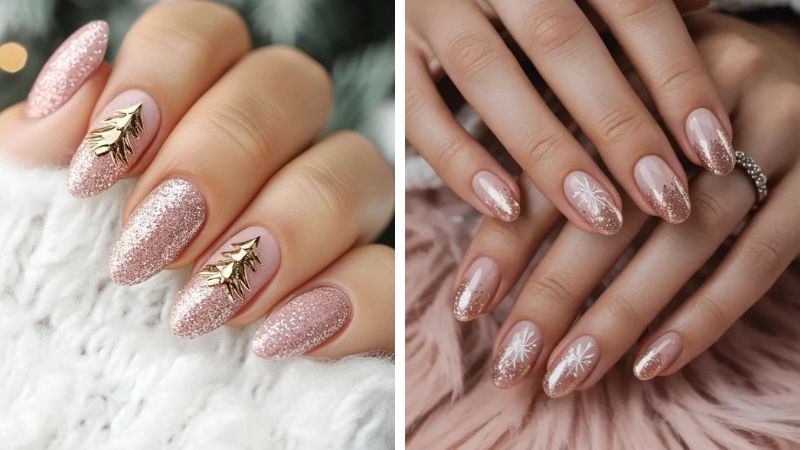 unha rose gold natal