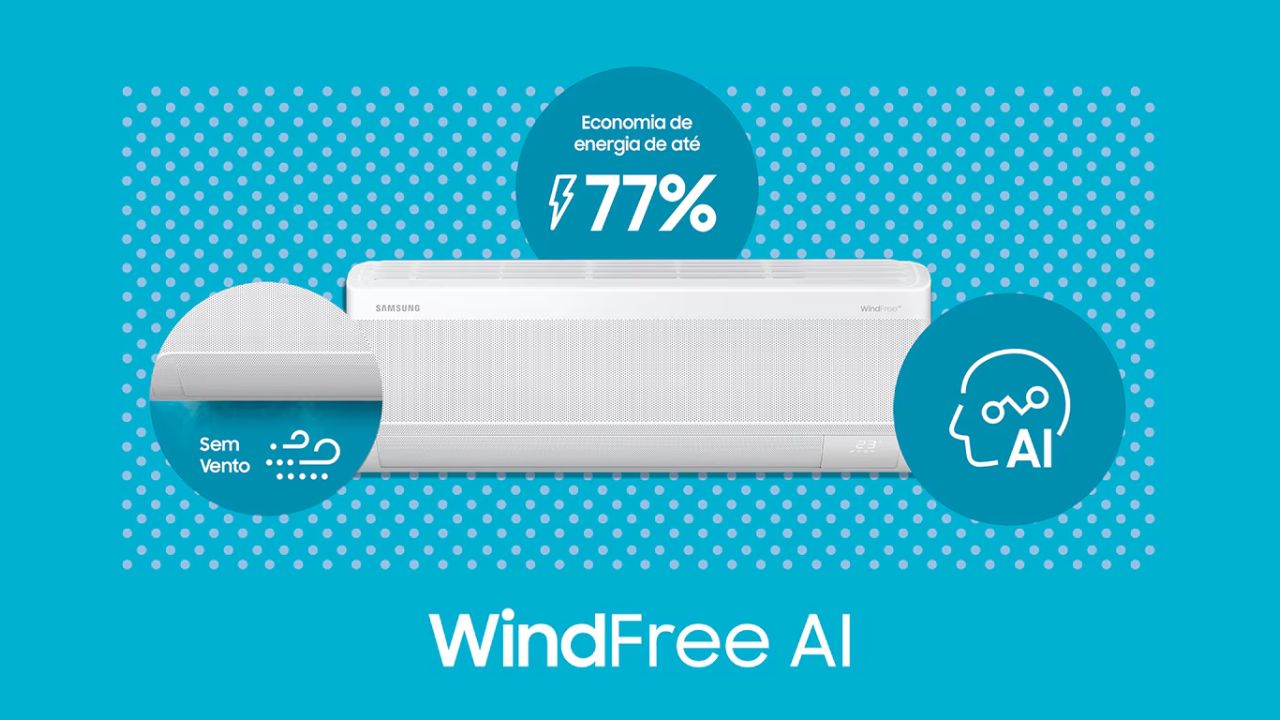 ar-condicionado Samsung WindFree AI 12.000
