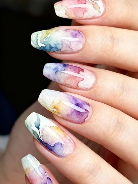 unhas aquarela