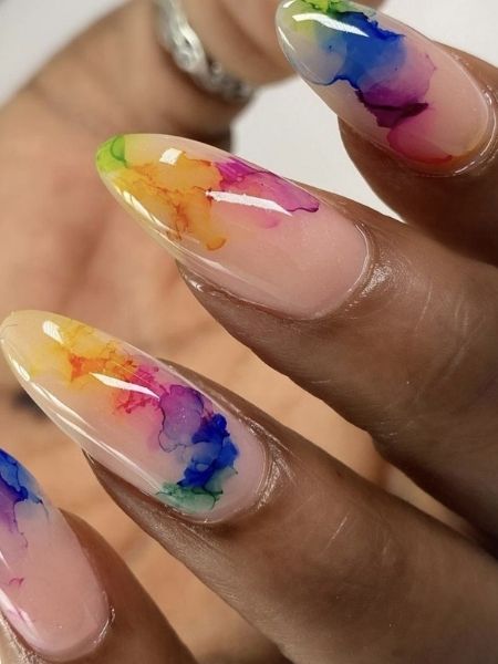 unhas aquarela