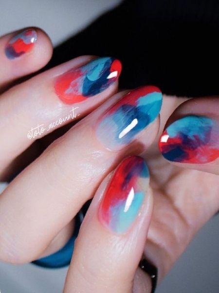 unhas aquarela