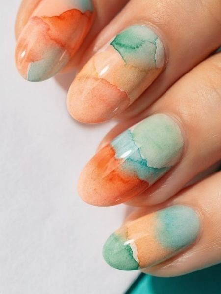unhas aquarela