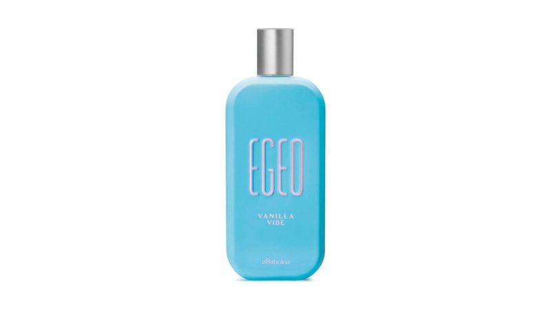 perfume frasco azul.