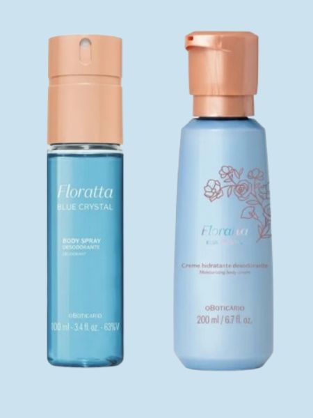 body splash e hidratante floratta blue crystal
