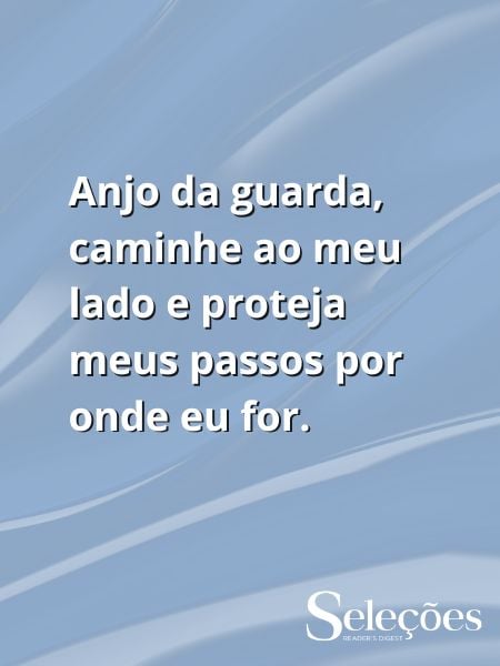 Frase para o anjo da guarda