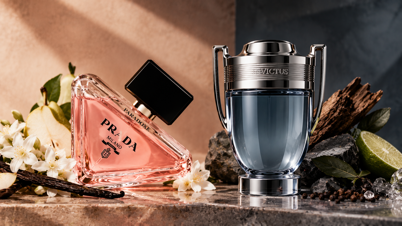perfume prada paradoxe e Invictus