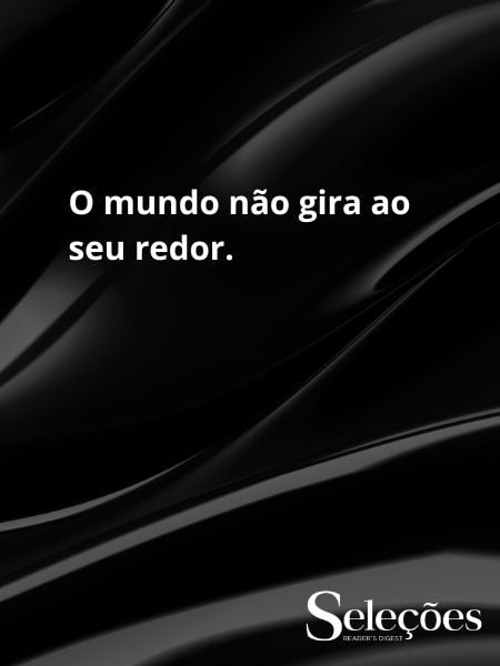 arte em cor escura com frase se destacando