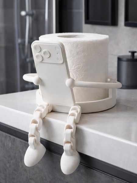 Porta papel higiênico divertido