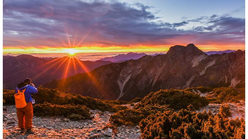 O monte Yushan é o pico culminante de Taiwan.