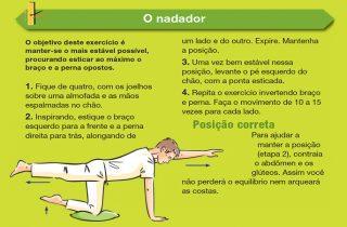 Exercício o nadador