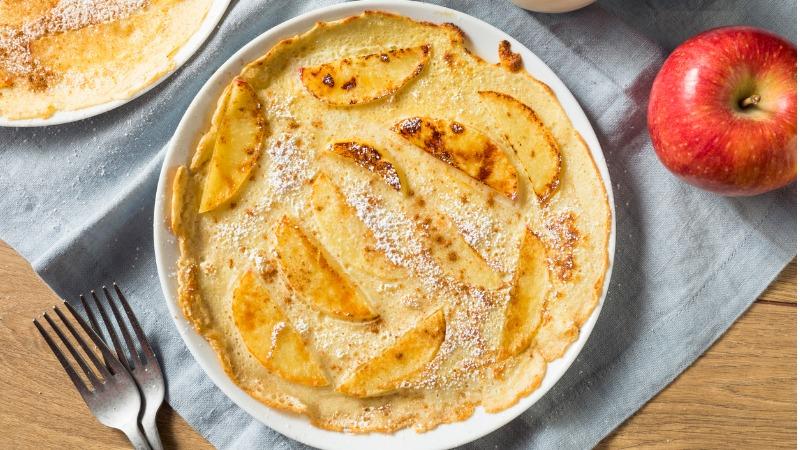 panqueca de maca com canela