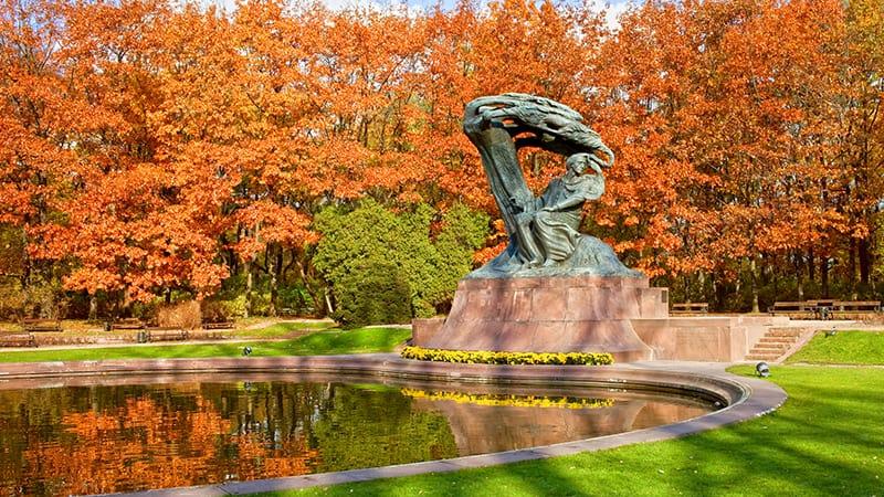 Monumento de Chopin em Varsóvia